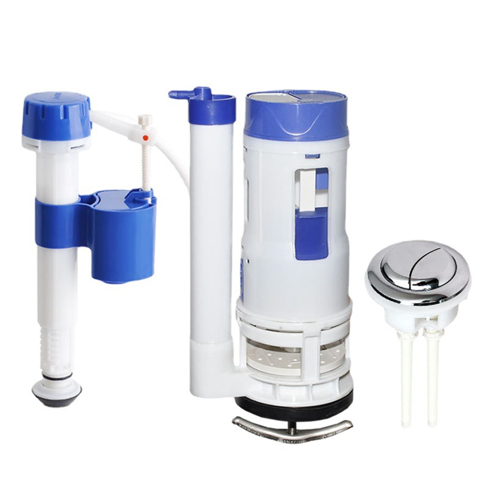 Toilet Fill Valve - ชุดเปลี่ยนวาล์วล้างคู่ Wc สําหรับห้องน้ําชิ้นเดียว พร้อมฟลัชวาล์ว วาล์วเติม ชุดสากลช่วยห้องน้ําสําหรับ