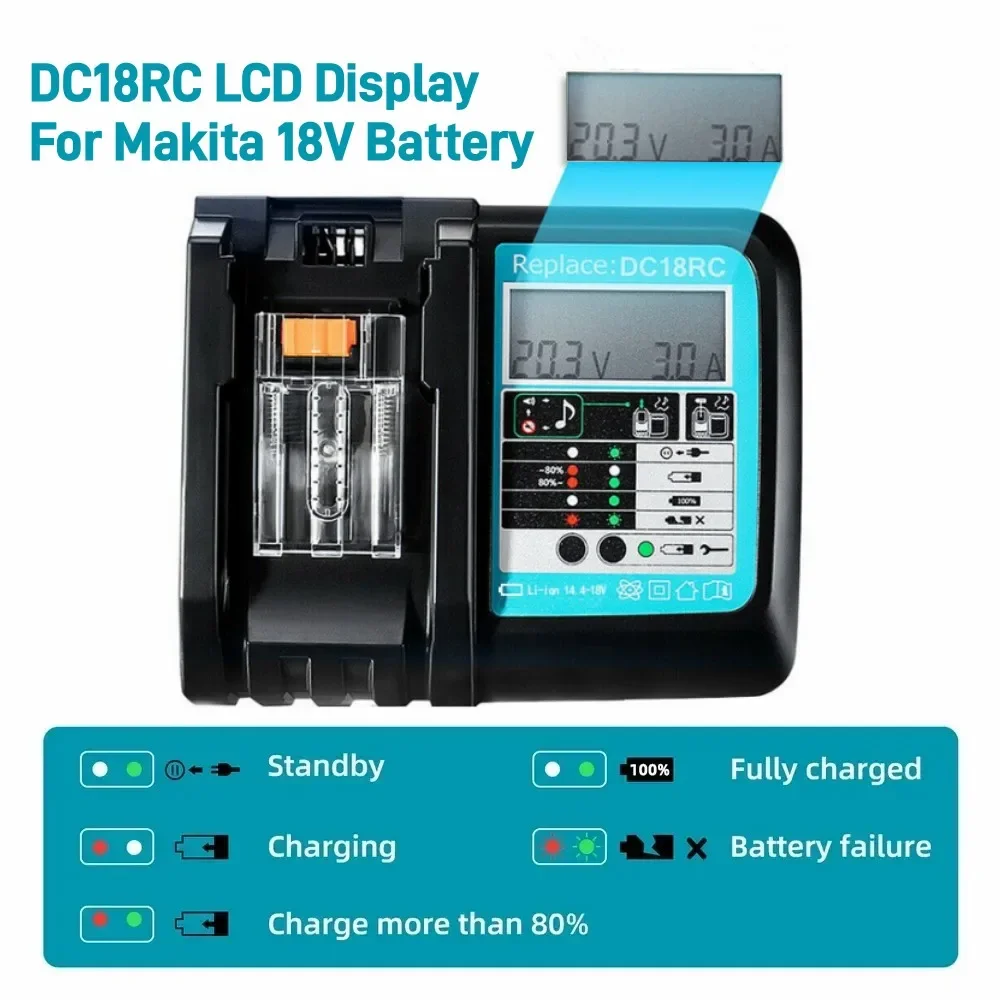 DC18RC แบตเตอรี่ลิเธียมไอออน 3 - Makita Drill Hp1640 บทวิจารณ์และราคา