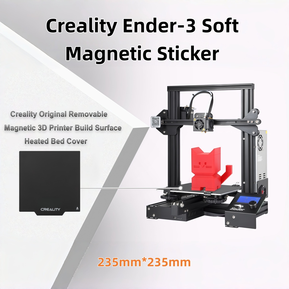 แผ่นสติกเกอร์แม่เหล็กแบบนุ่ม C - Creality Printer Ender 3 บทวิจารณ์และราคา